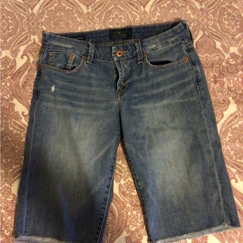 EUC Lucky Brand Boardwalk Bermuda Jean Shorts